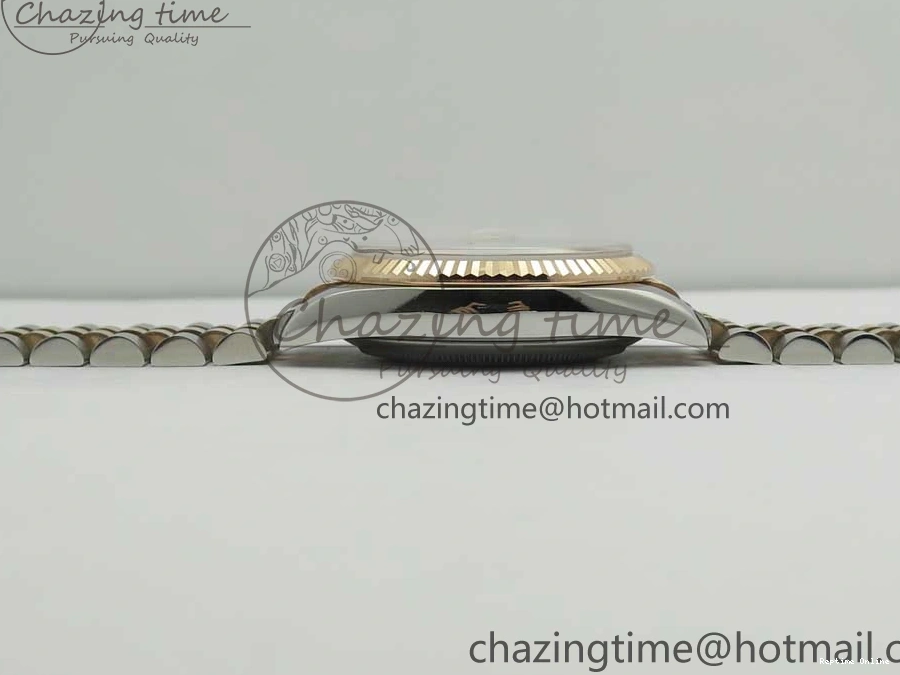 0506 EasyMatch DateJust 36mm 904 SS RG Wrapped 116231 GMF Black Dial on SS RG Wrapped Jubilee Bracelet A 3275
